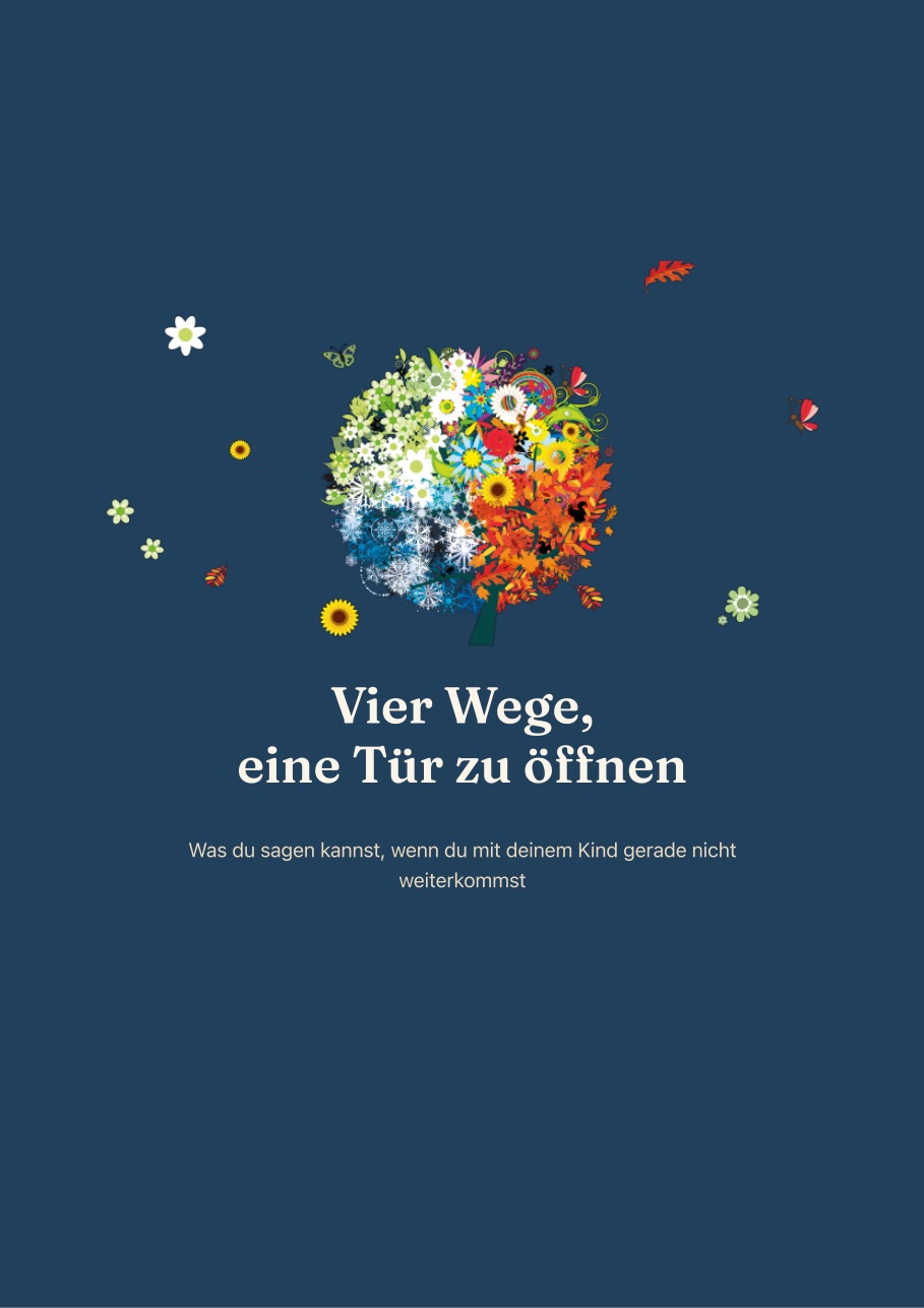 Titelseite des Leitfadens &bdquo;Vier Wege, eine T&uuml;r zu &ouml;ffnen&ldquo;